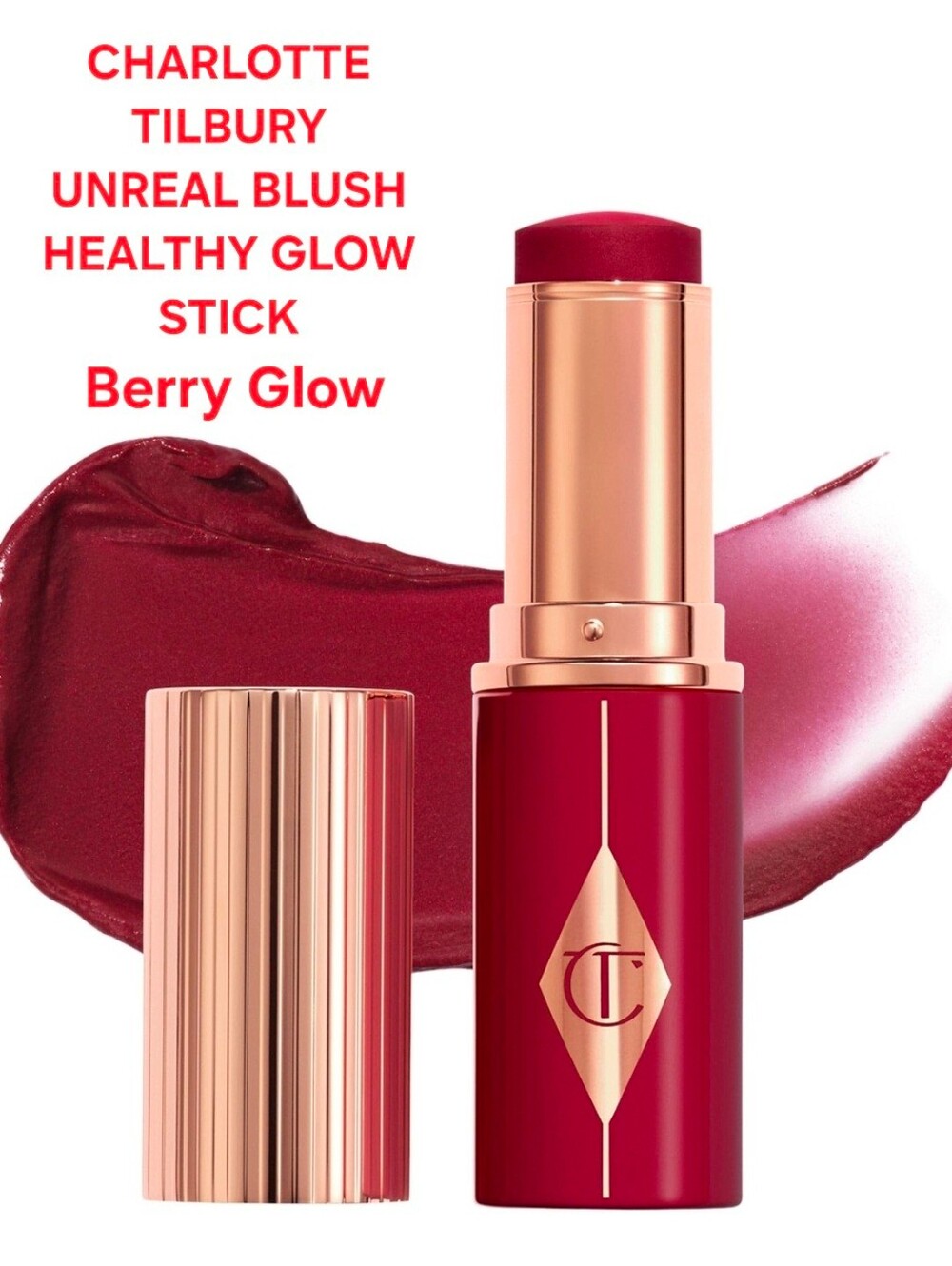 CHARLOTTE TILBURY UNREAL BLUSH HEALTHY GLOW STICK Berry Glow. BNIB